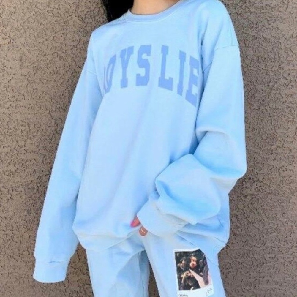 Boys Lie Catching Feelings Matching Crewneck and Sweatpants
